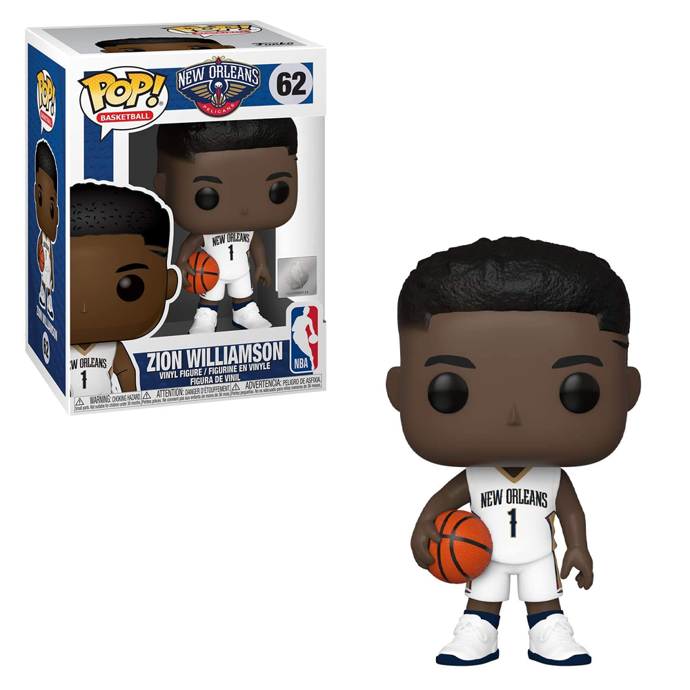 FU44279 Funko POP! NBA: New Orleans Pelicans - Zion Williamson Vinyl Figure #62