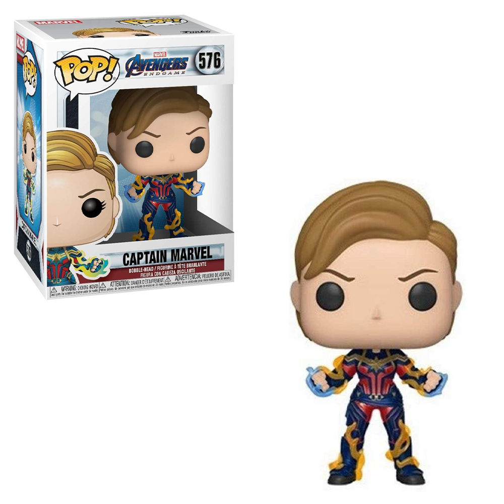 FU45143 Funko POP! Avengers: Endgame - Captain Marvel with New Hair Vinyl Figure #576