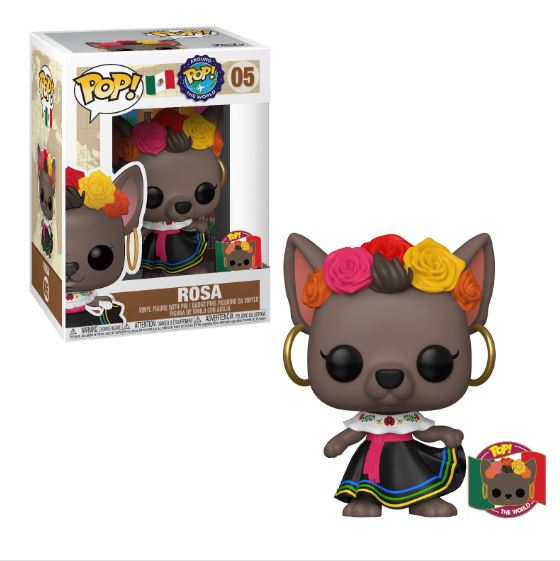 FU46623 Funko POP! Around The World - Rosa (Mexico) with Pin #5 Funko-Shop Exclusive [READ DESCRIPTION]