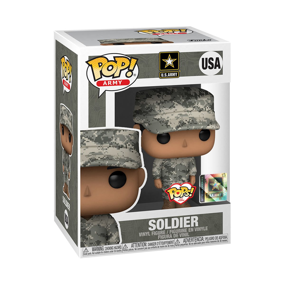 Funko POP! Pops! with Purpose: Army - Male 1 (Combat Uniform) Vinyl Figure