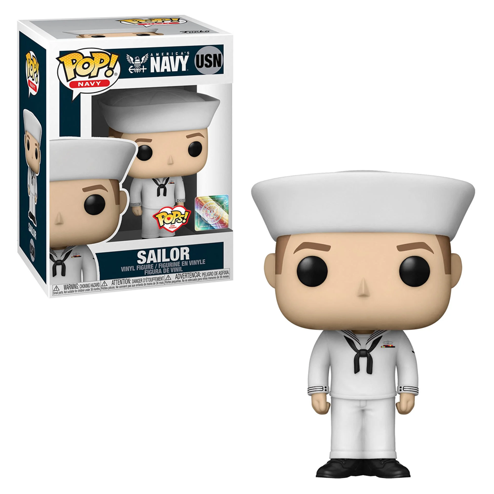 FU46737 Funko POP! Pops! with Purpose: U.S. Navy - Service Dress White Uniform Male 1 Vinyl Figure