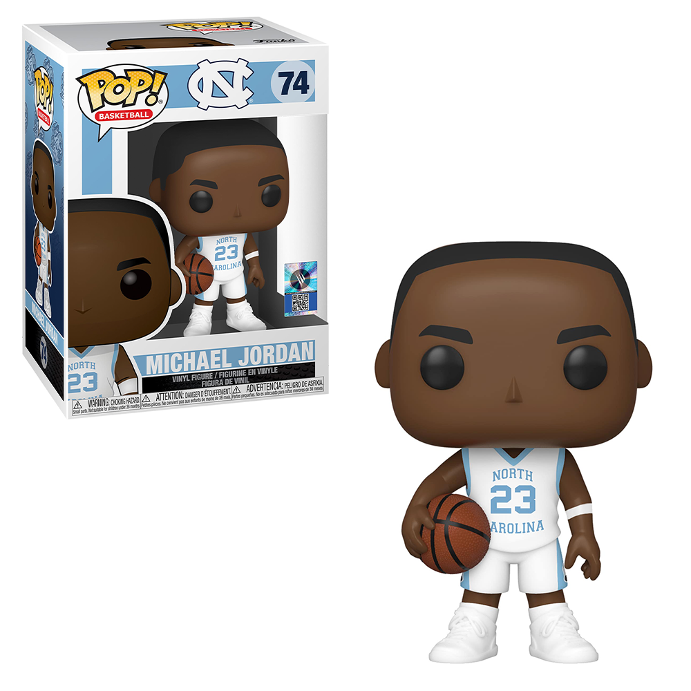 FU46788 Funko POP! Basketball: UNC - Michael Jordan (Away Jersey) Vinyl Figure #74