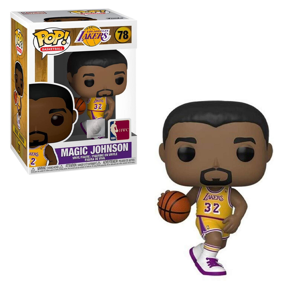 FU47908 Funko POP! NBA: Legends - Magic Johnson (Lakers Home) Vinyl Figure #78