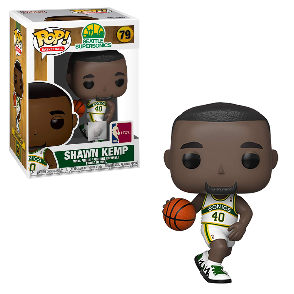 FU47911 Funko POP! NBA: Legends - Shawn Kemp (Sonics Home) Vinyl Figure #79