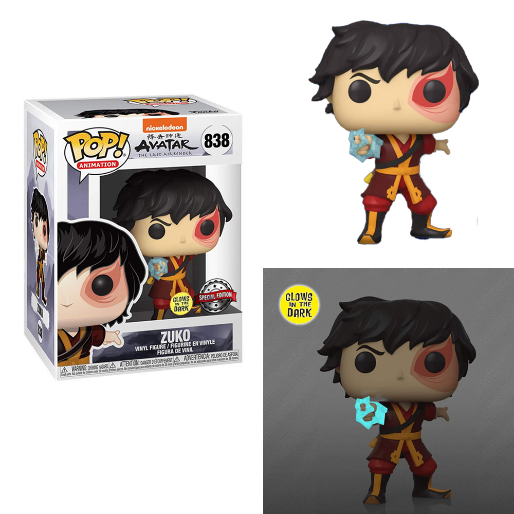 FU48239-IE Funko POP! Avatar The Last Airbender - Zuko with Lightning (Glow In The Dark) #838 Special Edition Exclusive [READ DESCRIPTION]