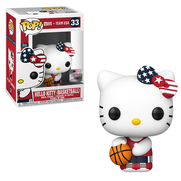 FU48691 Funko POP! Hello Kitty Sports x Team USA - Basketball Hello Kitty Vinyl Figure #33