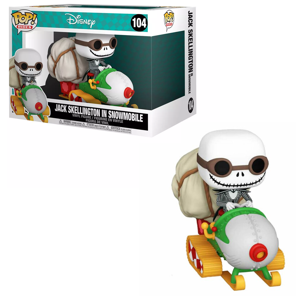 FU49146 Funko POP! Rides: Disney: The Nightmare Before Christmas - Jack Skellington In Snowmobile Vinyl Figure #104