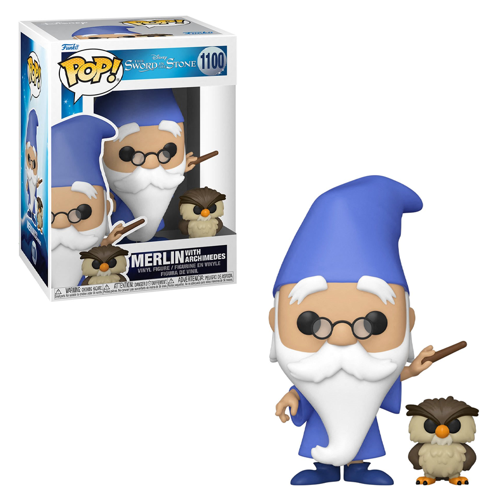 Funko POP! Disney: Sword in the Stone - Merlin with Archimedes Vinyl Figure #1100