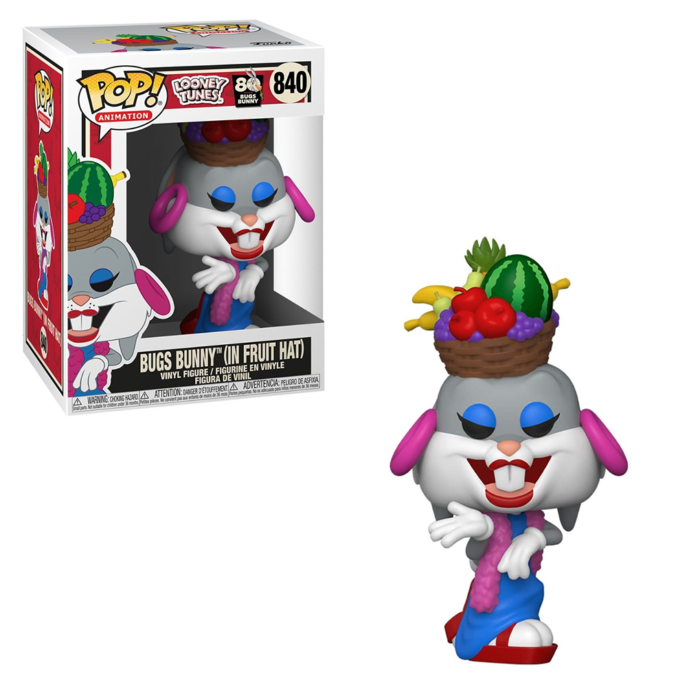 FU49161 Funko POP! Bugs Bunny 80th - Bugs in Fruit Hat Vinyl Figure #840