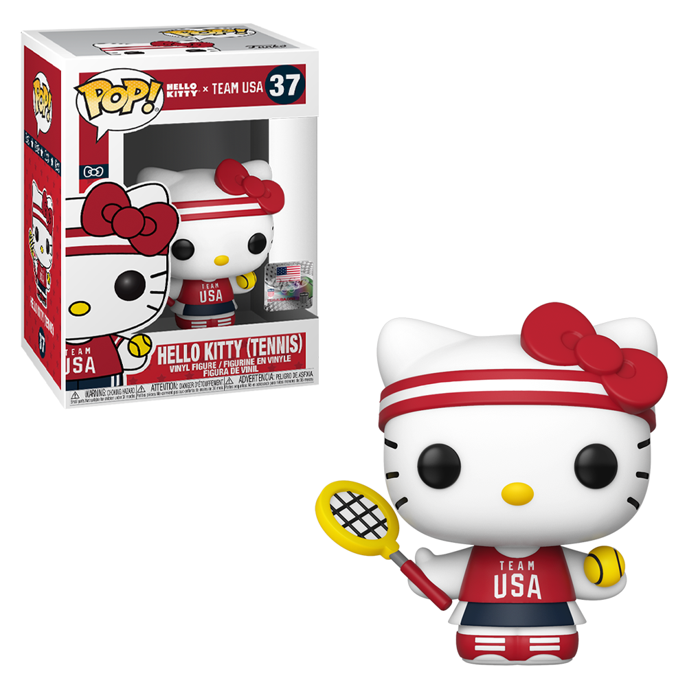 FU49297 Funko POP! Hello Kitty Sports x Team USA - Tennis Hello Kitty Vinyl Figure #37