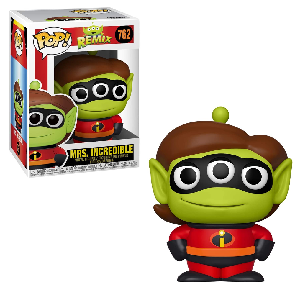 FU49602 Funko POP! Pixar Alien Remix - Alien as Mrs. Incredible Vinyl Figure #762