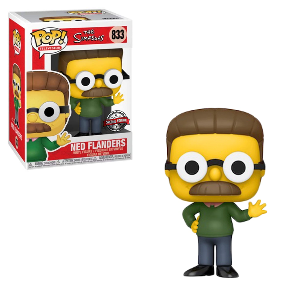 FU49611-IE Funko POP! The Simpsons - Ned Flanders Vinyl Figure #833 Special Edition Exclusive [READ DESCRIPTION]