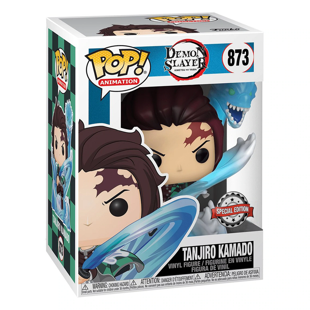 Funko POP! Demon Slayer: Kimetsu no Yaiba - Tanjiro Kamado (Water Breathing) GITD Vinyl Figure #867 Special Edition Exclusive