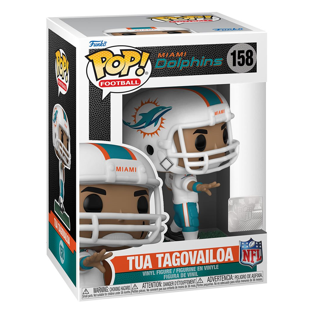 Funko POP! NFL: Dolphins - Tua Tagovailoa (Home Uniform) Vinyl Figure #158