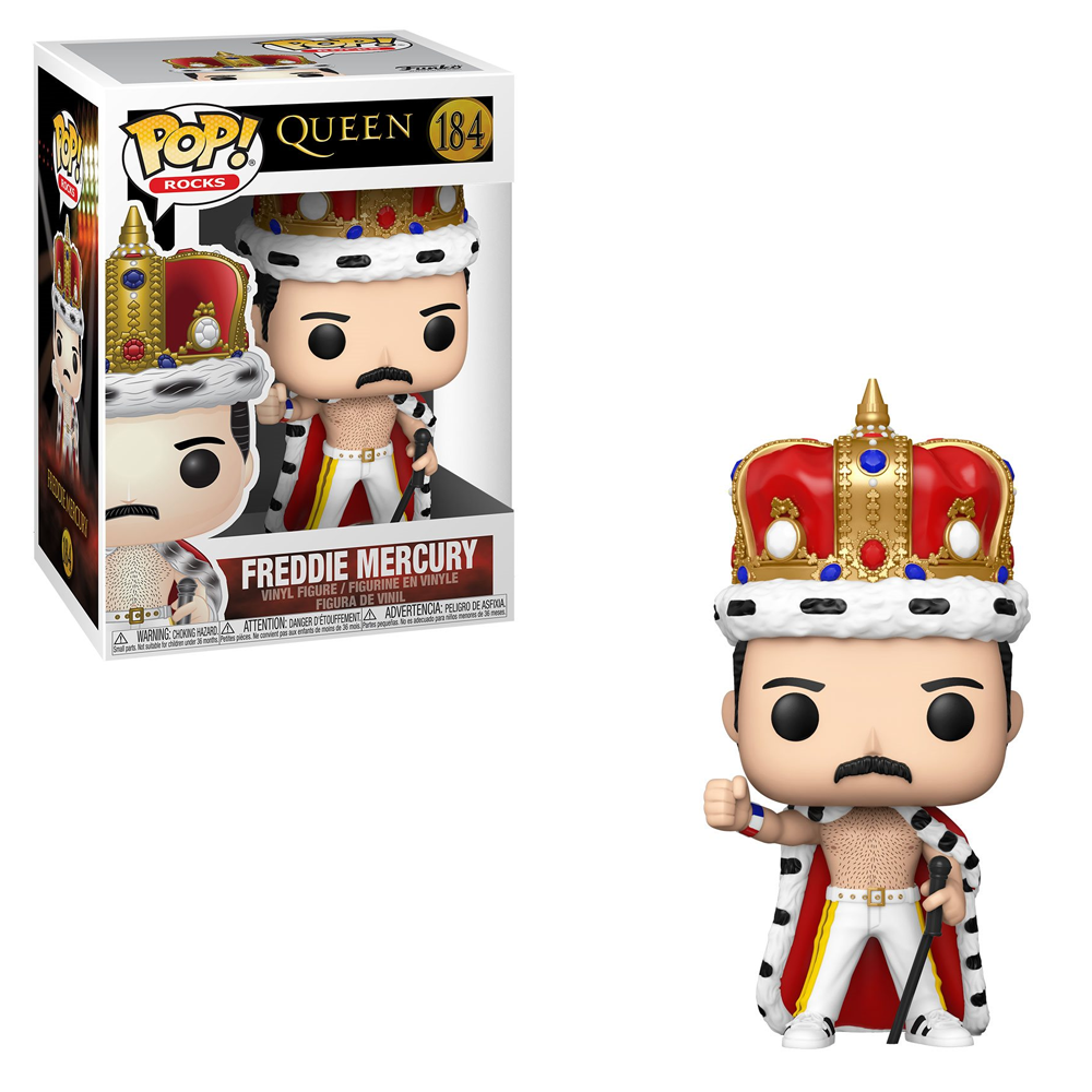 Funko POP! Rocks: Queen - Freddie Mercury King Vinyl Figure #184