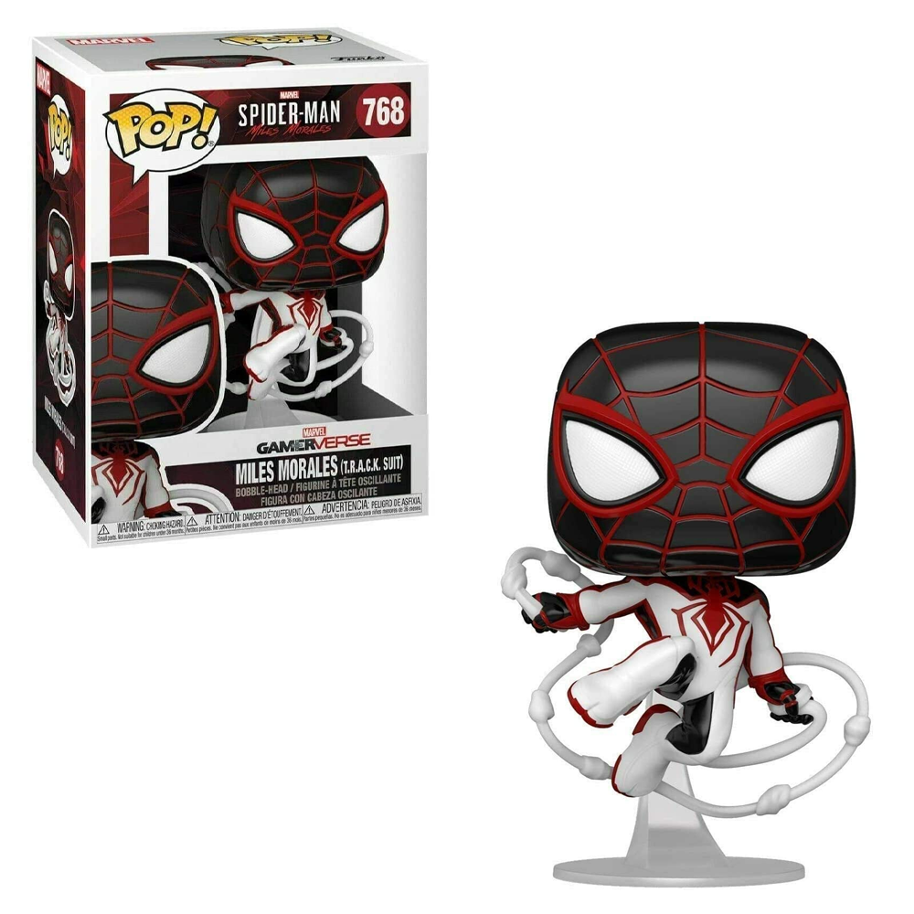 FU50153 Funko POP! Games: Marvel's Spider-Man Miles Morales - Track Suit Spider-Man Vinyl Figure #768