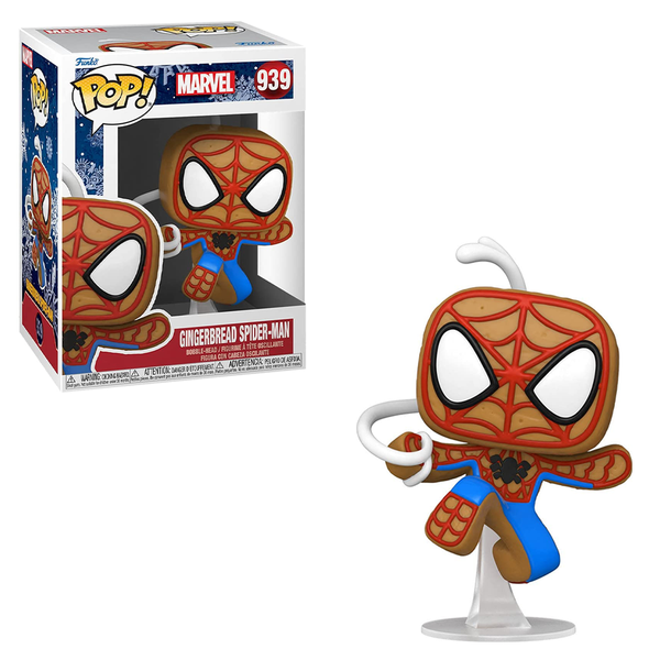 FU50664 Funko POP! Marvel Holiday - Gingerbread Spider-Man Vinyl Figure #939