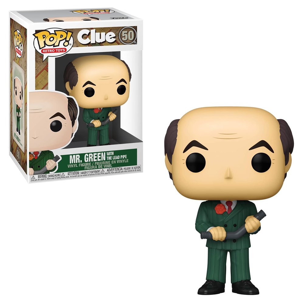 FU51453 Funko POP! Clue - Mr. Green with Led Pipe Vinyl Figure #50