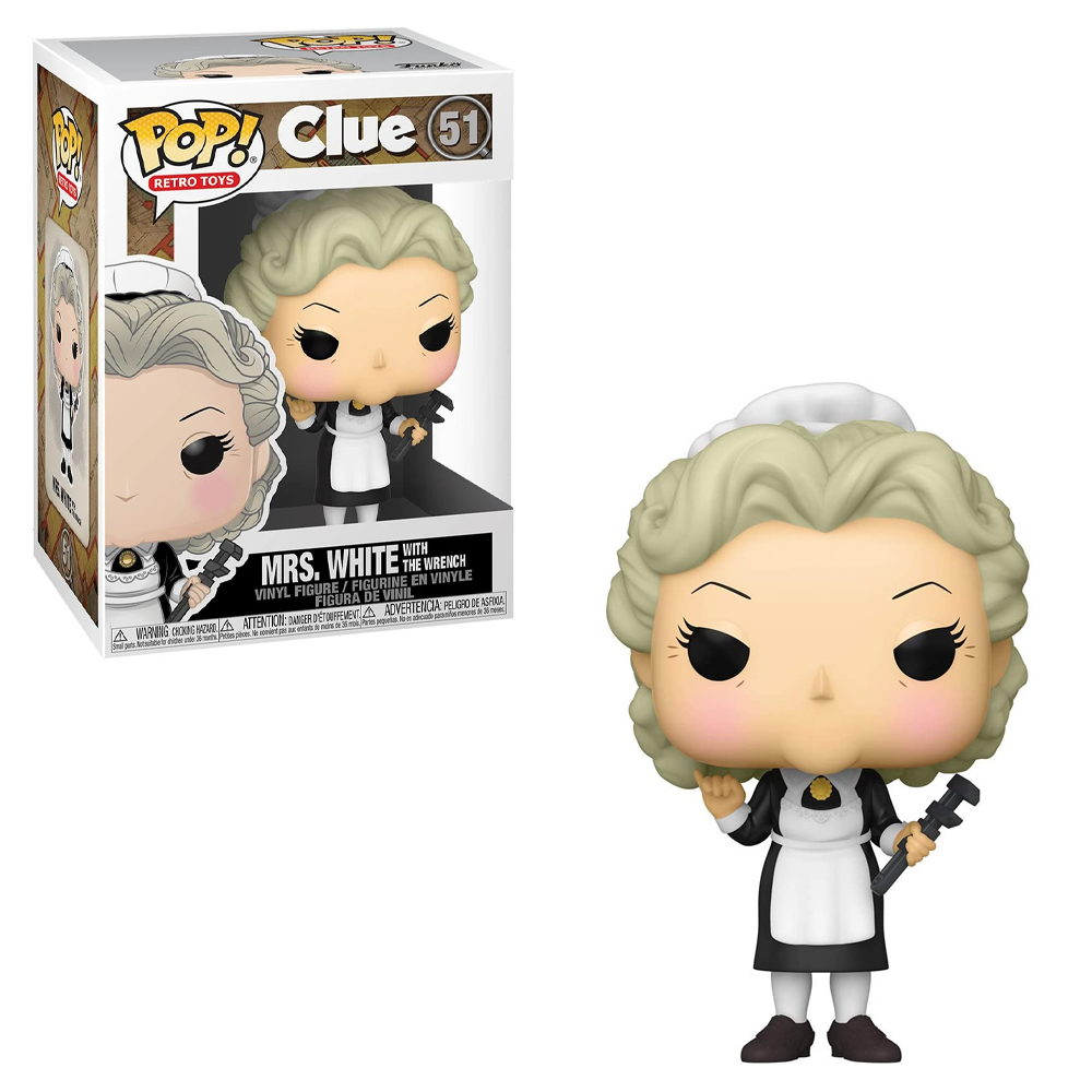 FU51455 Funko POP! Clue - Mrs. White with Wrench Vinyl Figure #51