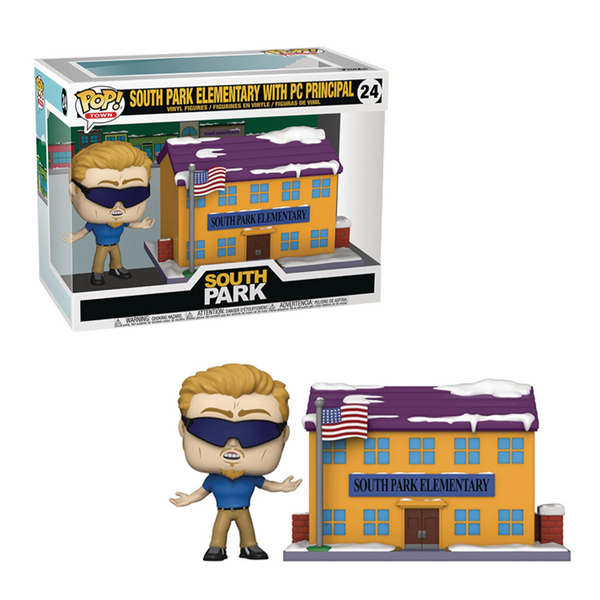 Funko POP! Town: South Park - South Park Elementary with PC Principal Vinyl Figure #24