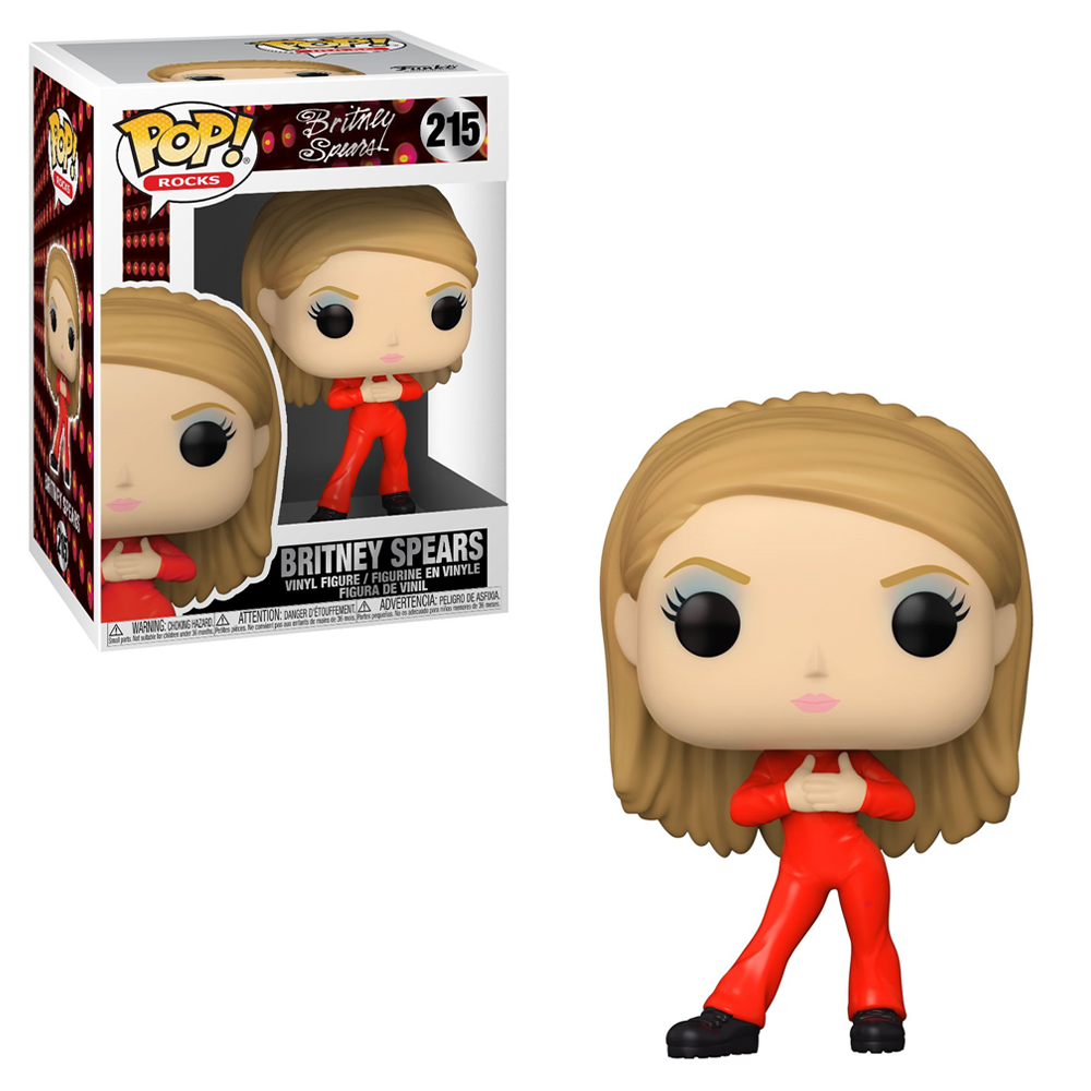 FU52034 Funko POP! Rocks - Britney Spears (Red Catsuit) Vinyl Figure #215