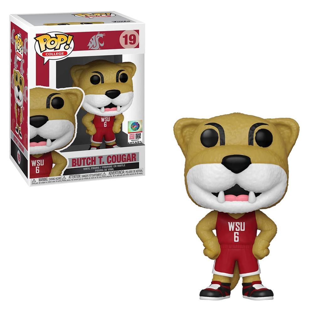 FU52977 Funko POP! College: Washington State University - Butch T Cougar Vinyl Figure