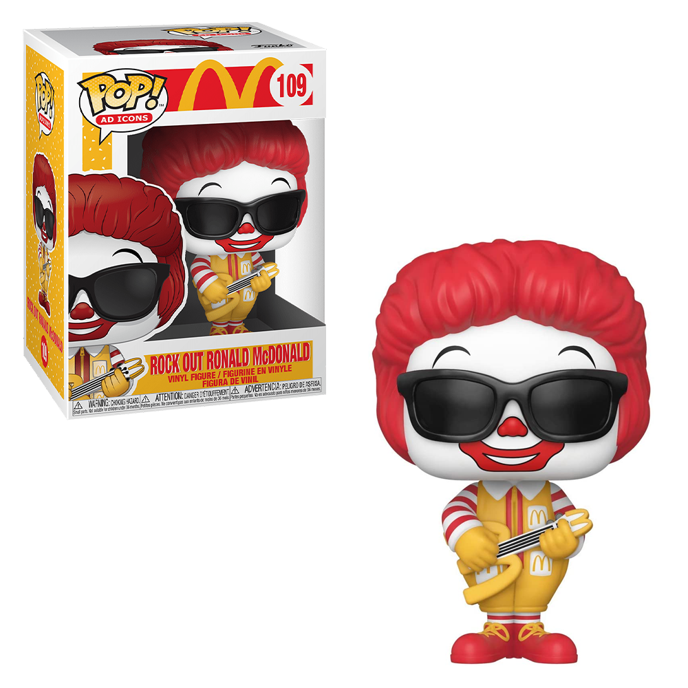 FU52991 Funko POP! Ad Icons: McDonald's - Rock Out Ronald Nugget Vinyl Figure #109