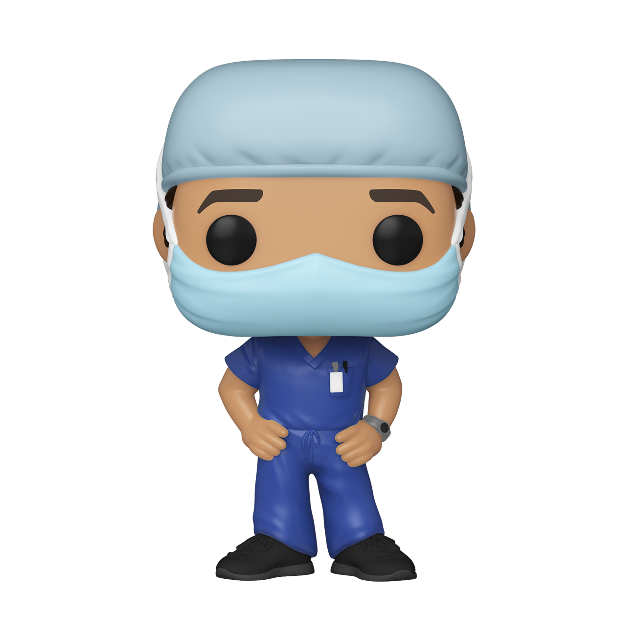 FU54046 Funko POP! Heroes: Front Line Workers - Male (Blue Scrub) Vinyl Figure