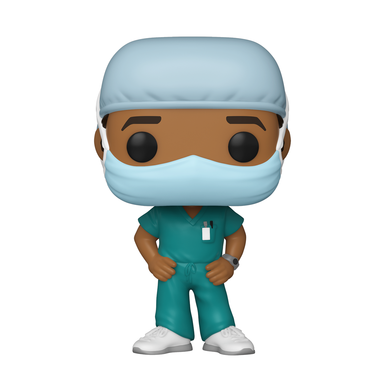 FU54155 Funko POP! Heroes: Front Line Workers - Male (Green Scrub) Vinyl Figure