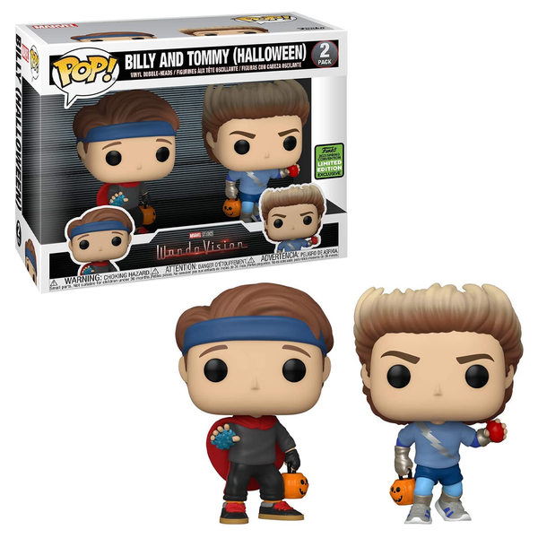 FU54315 Funko POP! Marvel: WandaVision - Billy and Tommy (Halloween) 2-Pack Vinyl Figure Spring Convention Exclusive [READ DESCRIPTION]