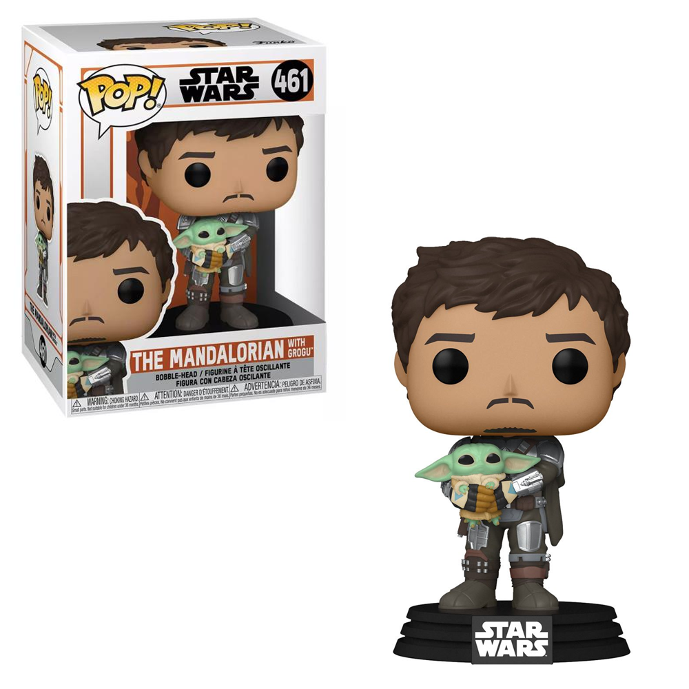 Funko POP! Star Wars: The Mandalorian - The Mandalorian with Grogu Vinyl Figure #461