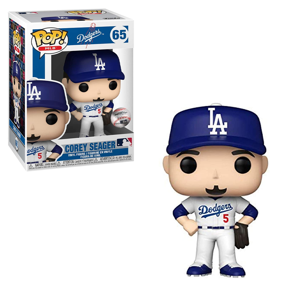 FU54644 Funko POP! MLB: Dodgers - Corey Seager (Home Uniform) Vinyl Figure #65