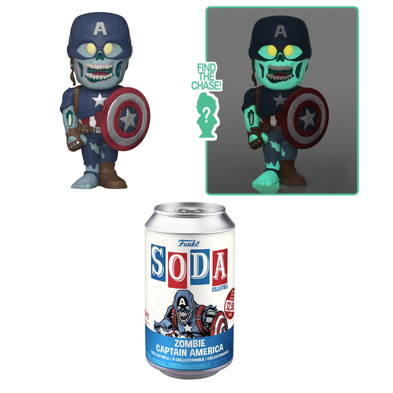 Funko Vinyl SODA: Marvel: What If - Zombie Captain America Vinyl Figure