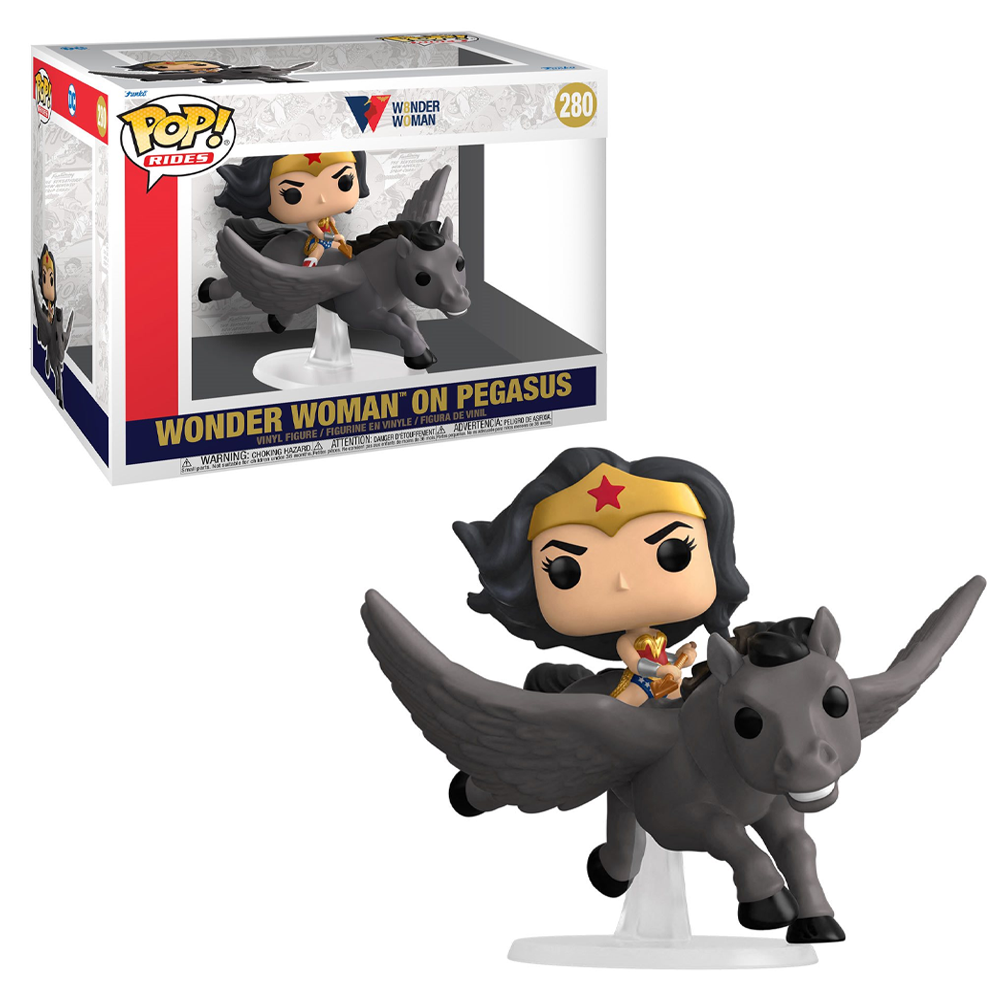 FU54989 Funko POP! Deluxe: Wonder Woman 80th - Wonder Woman on Pegasus #280