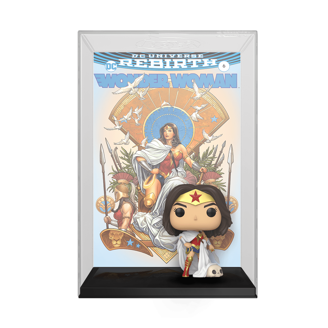 [PRE-ORDER] Funko POP! Comic Cover: Wonder Woman 80th - Wonder Woman (Rebirth) On Throne Vinyl Figure #3