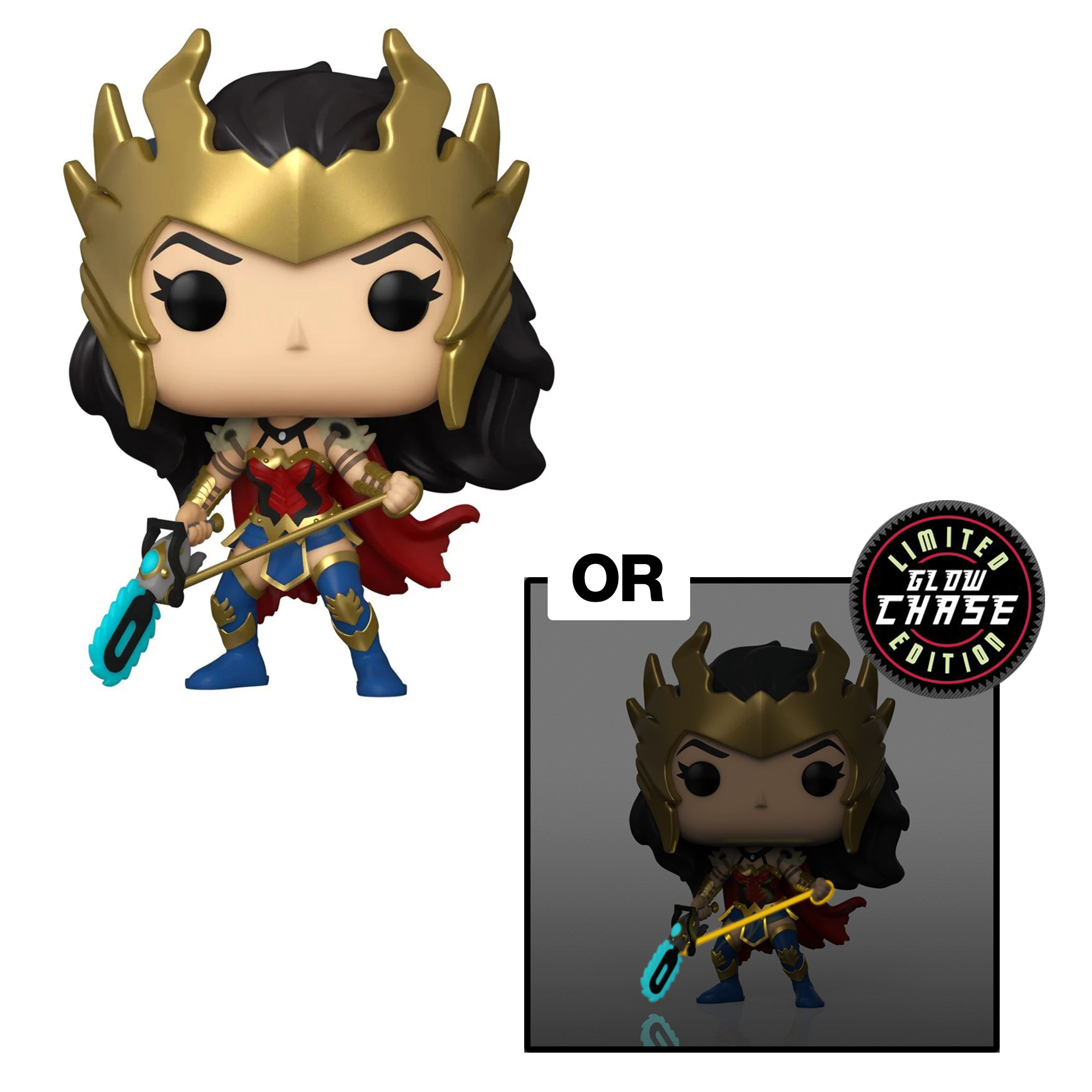 FU55090 Funko POP! Wonder Woman (80th Anniversary) - Death Metal Wonder Woman Vinyl Figure #385 Preview Exclusives (PX) [READ DESCRIPTION]