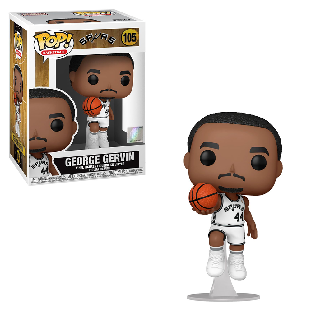 FU55218 Funko POP! NBA: Legends - George Gervin (Spurs Home) Vinyl Figure #105