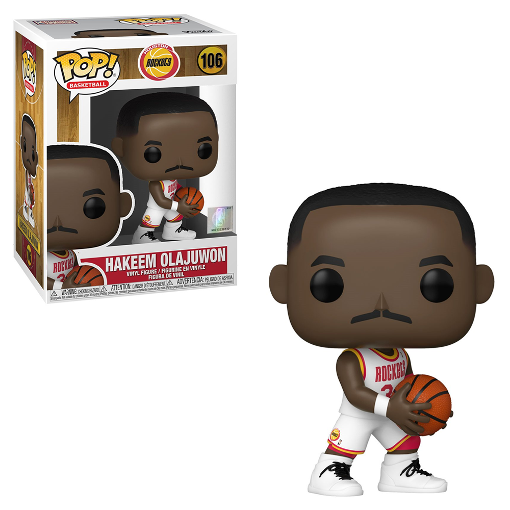 FU55219 Funko POP! NBA: Legends - Hakeem Olajuwon (Rockets Home) Vinyl Figure #106