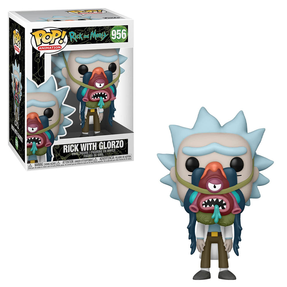 FU55250 Funko POP! Rick and Morty - Rick with Glorzo Vinyl Figure #956