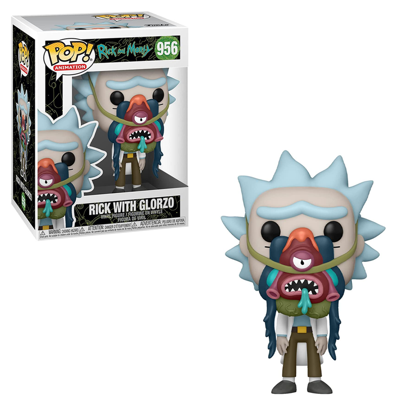 FU55250 Funko POP! Rick and Morty - Rick with Glorzo Vinyl Figure