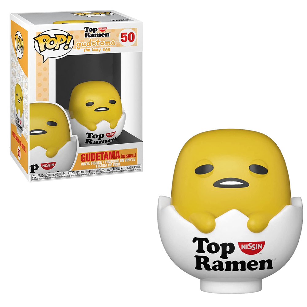 FU55773 Funko POP! Sanrio: Gudetama x Nissin - Gudetama in Shell Vinyl Figure #50