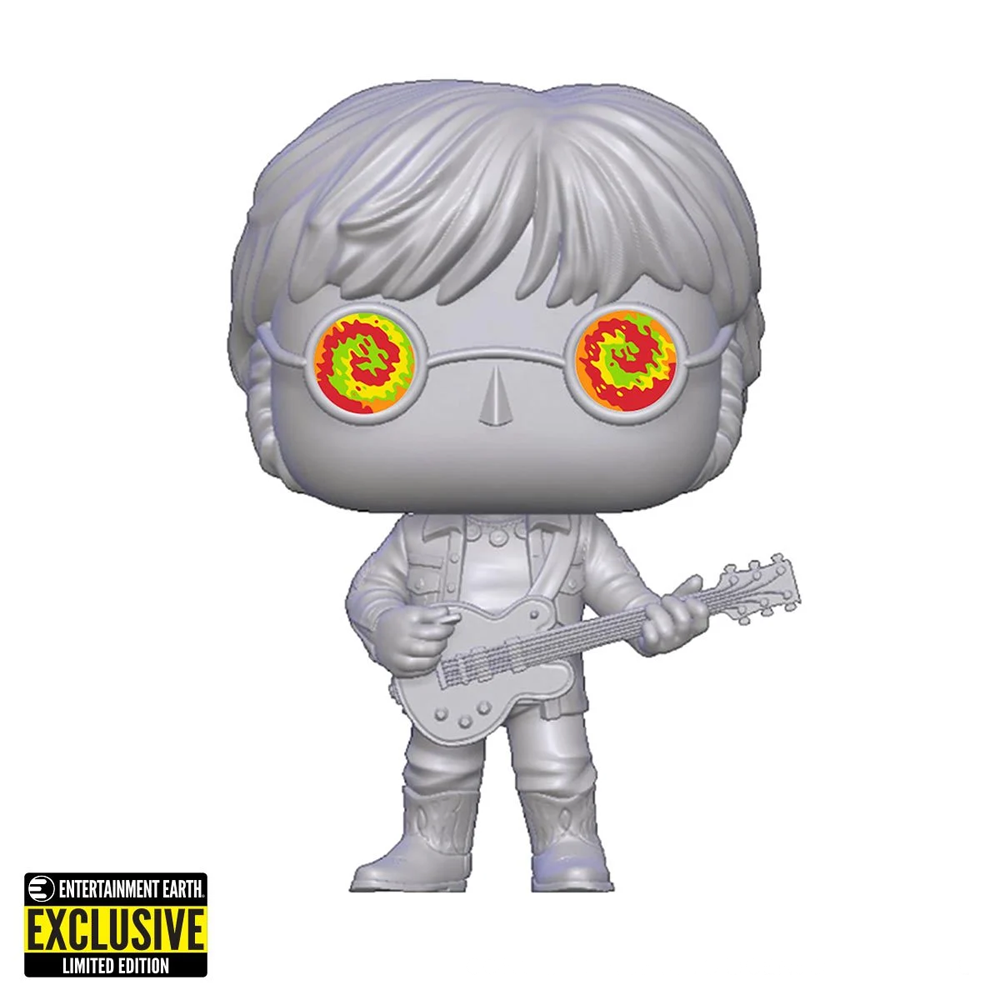 FU56338EE Funko POP! Rocks - John Lennon with Psychedelic Shades Vinyl Figure Entertainment Earth Exclusive [READ DESCRIPTION]