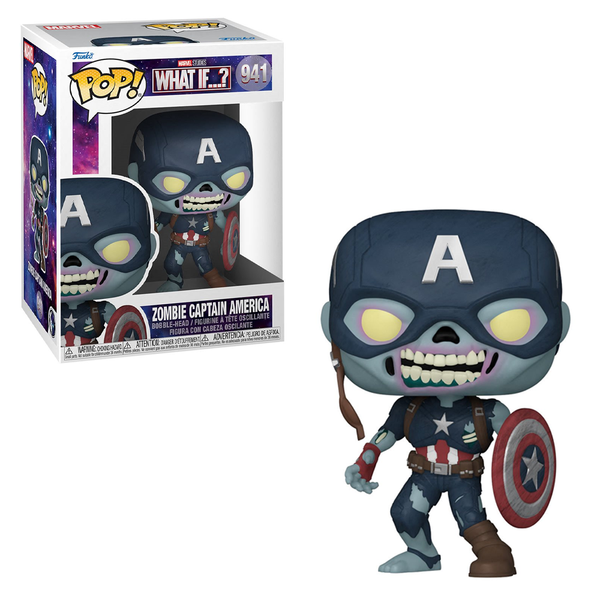 Funko POP! Marvel: What If - Zombie Captain America Vinyl Figure #941