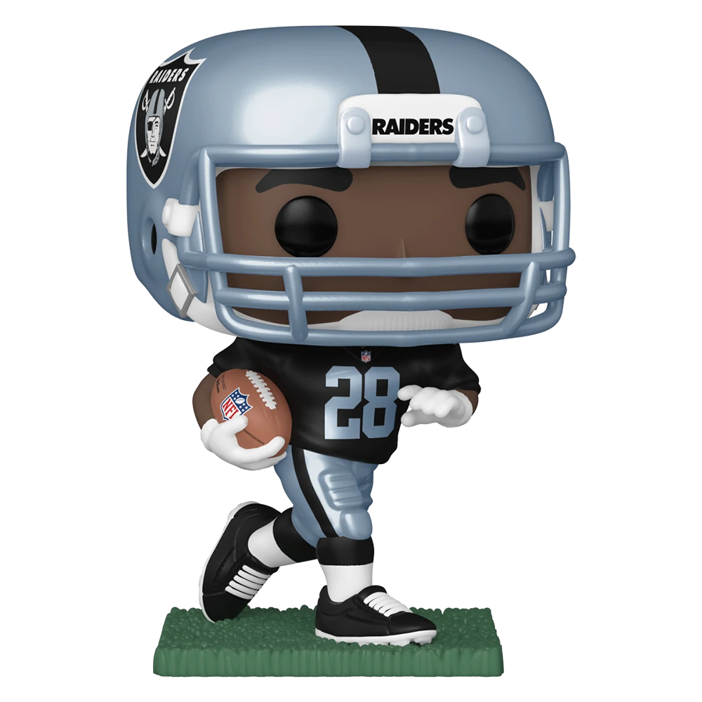 Funko POP! NFL: Raiders - Josh Jacobs (Home Uniform) (Metallic) Vinyl Figure #165