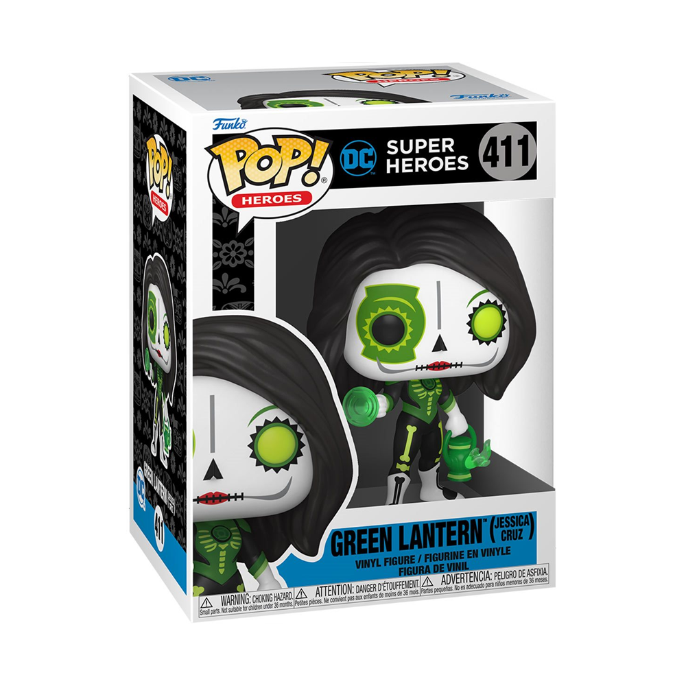 Funko POP! DC Super Heroes: Dia De Los - Green Lantern (Jessica Cruz) Vinyl Figure #411