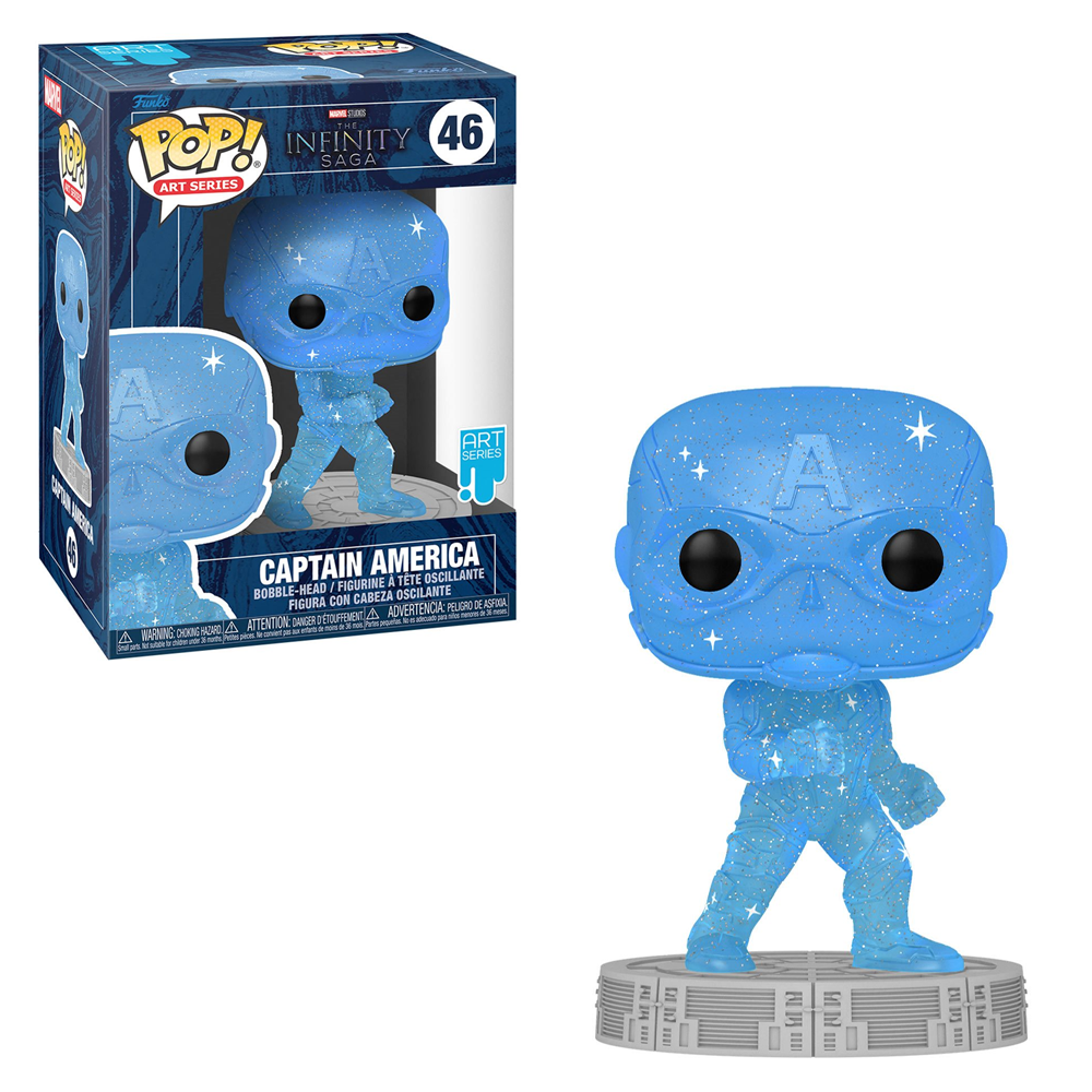 [PRE-ORDER] Funko POP! Marvel: Infinity Saga - Captain America with Case (Artist's Series) Vinyl Figure #46