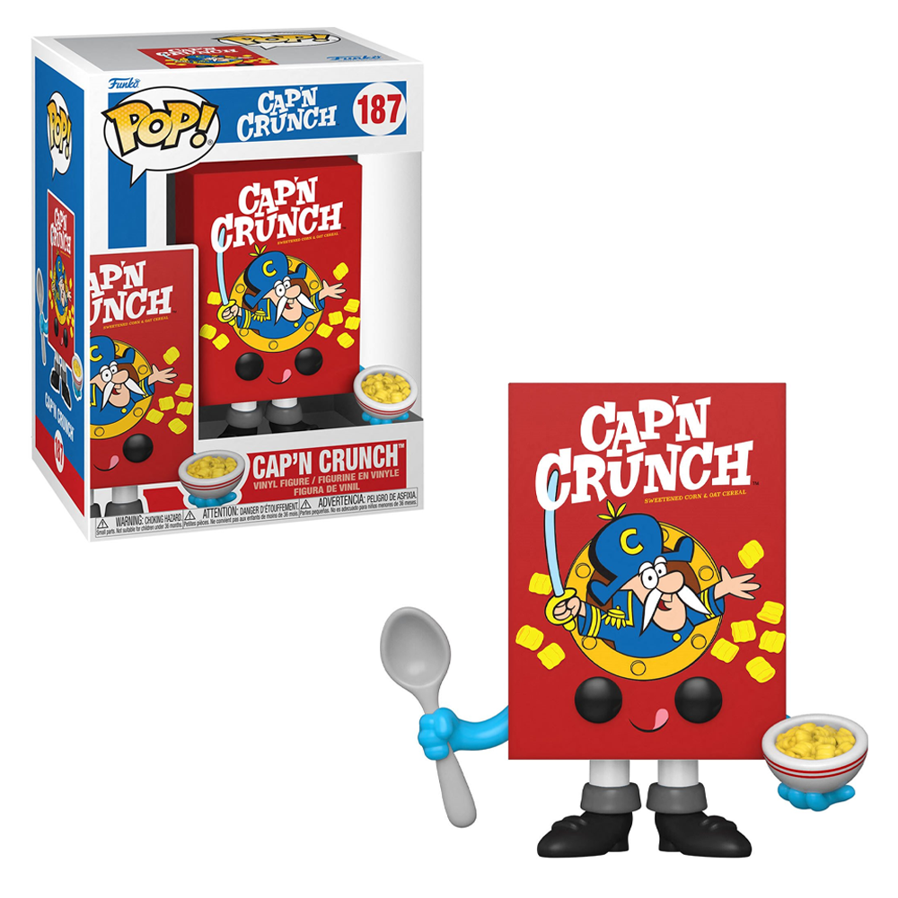 FU57772 Funko POP! Ad Icons: Quaker - Cap'N Crunch Cereal Box Vinyl Figure #187