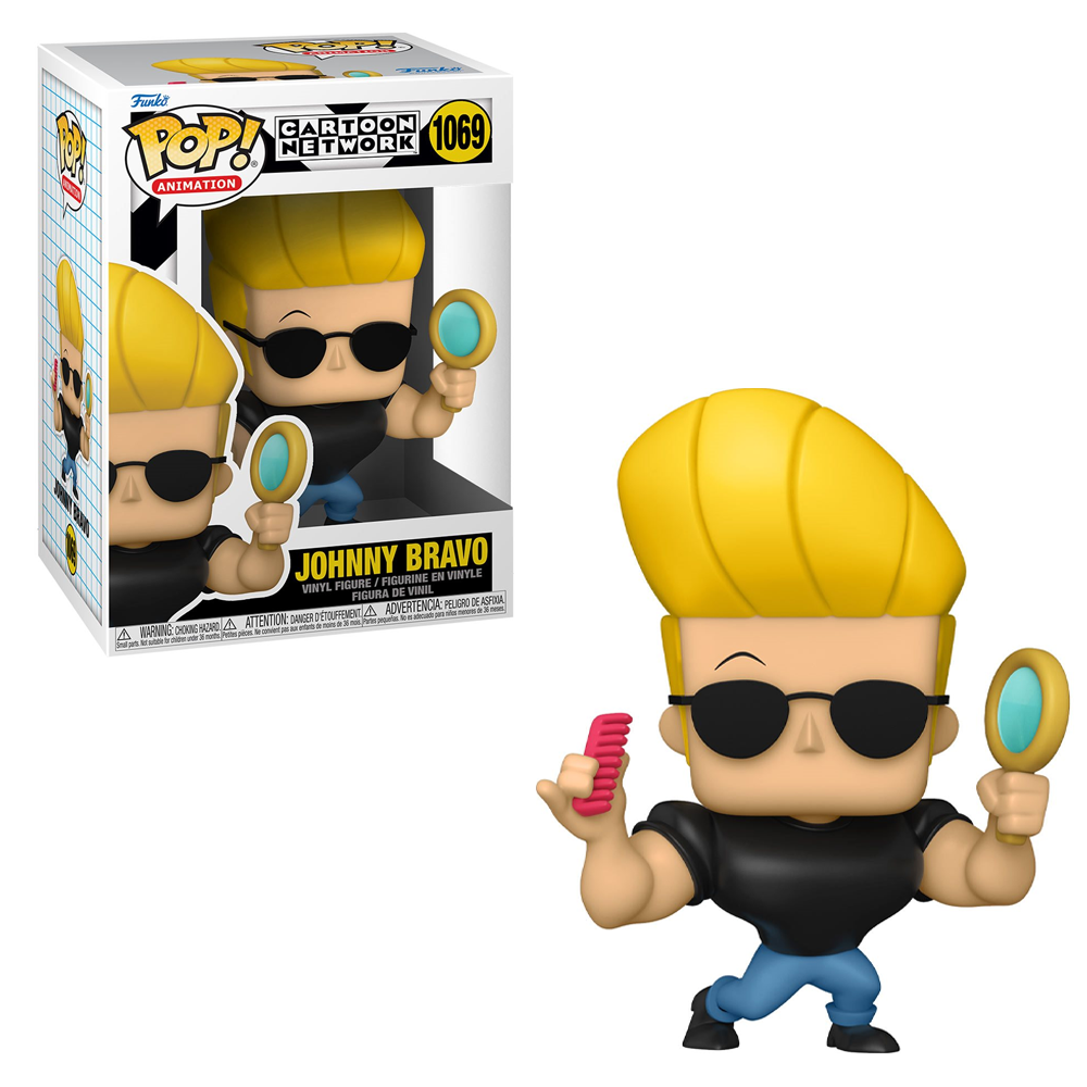 FU57789 Funko POP! Johnny Bravo - Johnny Bravo with Mirror and Comb Vinyl Figure #1069