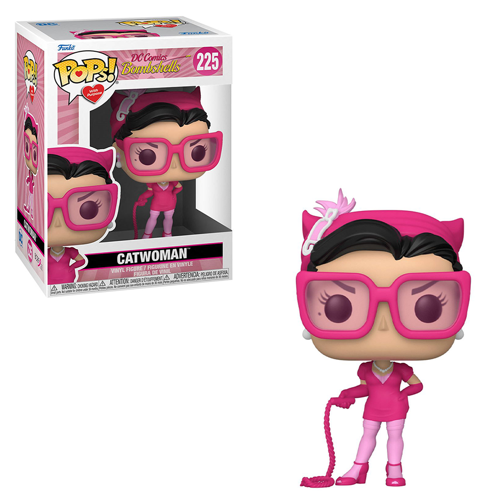 FU58499 Funko POP! Breast Cancer Awareness - Bombshell Catwoman Vinyl Figure #225