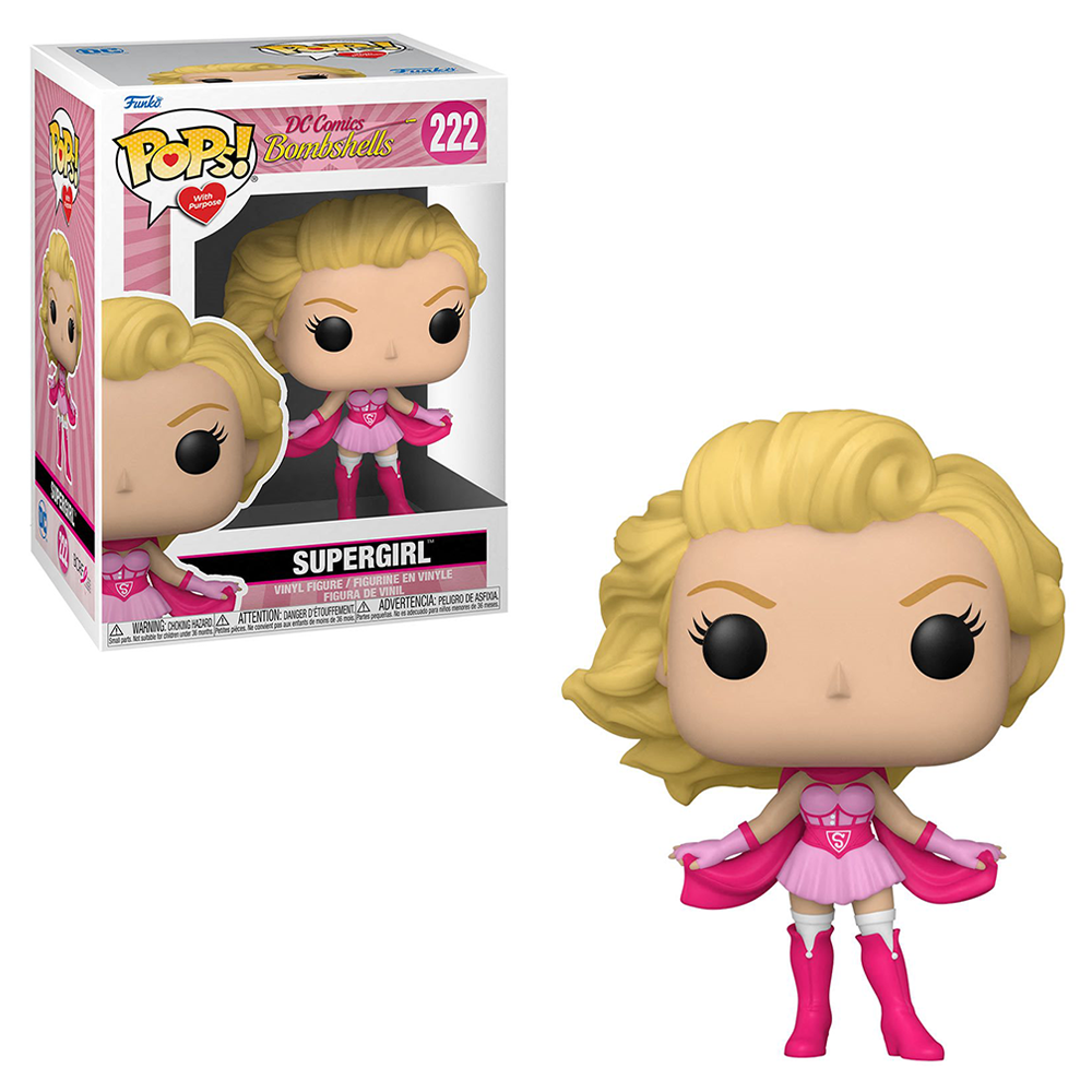 FU58502 Funko POP! Breast Cancer Awareness - Bombshell Supergirl Vinyl Figure #222